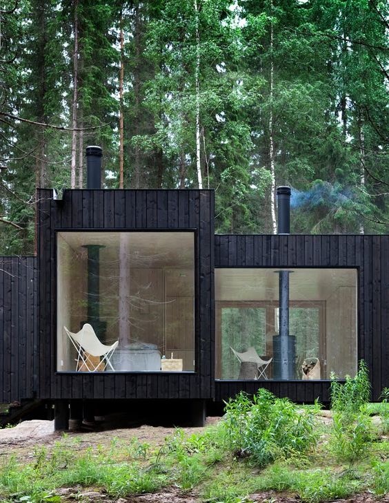 Container home in wood