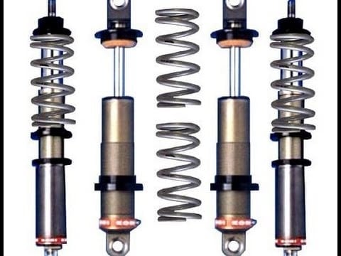Kit de suspensión coilover con amortiguadores ajustables y muelles helicoidales para automóvil