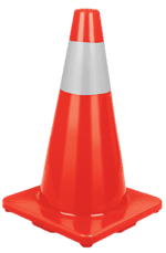 CONO NARANJA 71 CM 
CON REFLEJANTE