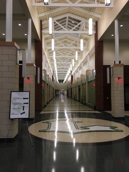 New Lewisburg High School Corridor