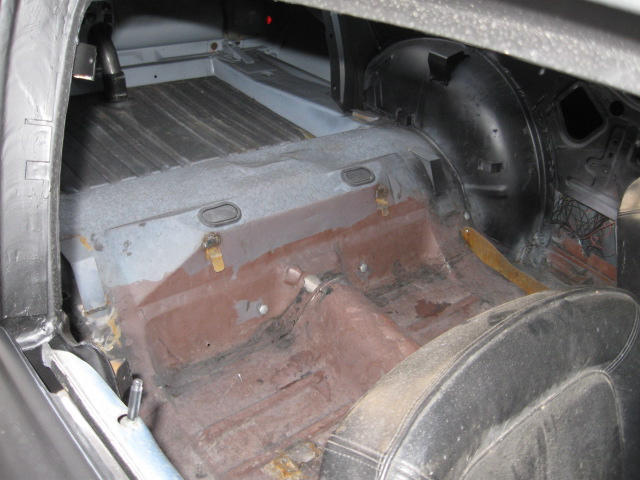 Floor brackets so seat can be mounted.