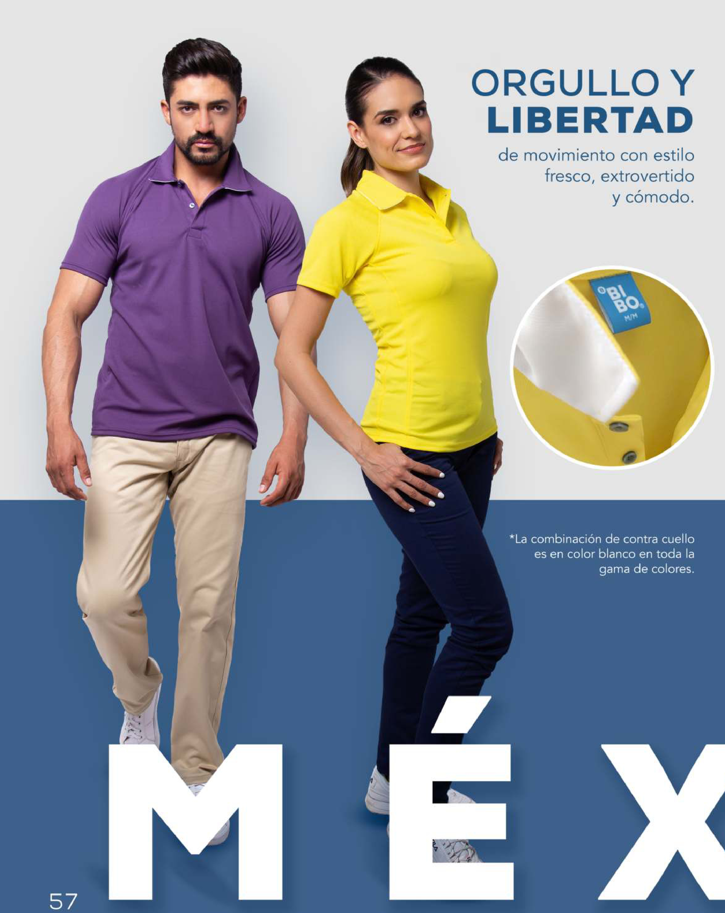 PLAYERA POLO CABALLERO Y DAMA ESTILO MEXICO BIBO