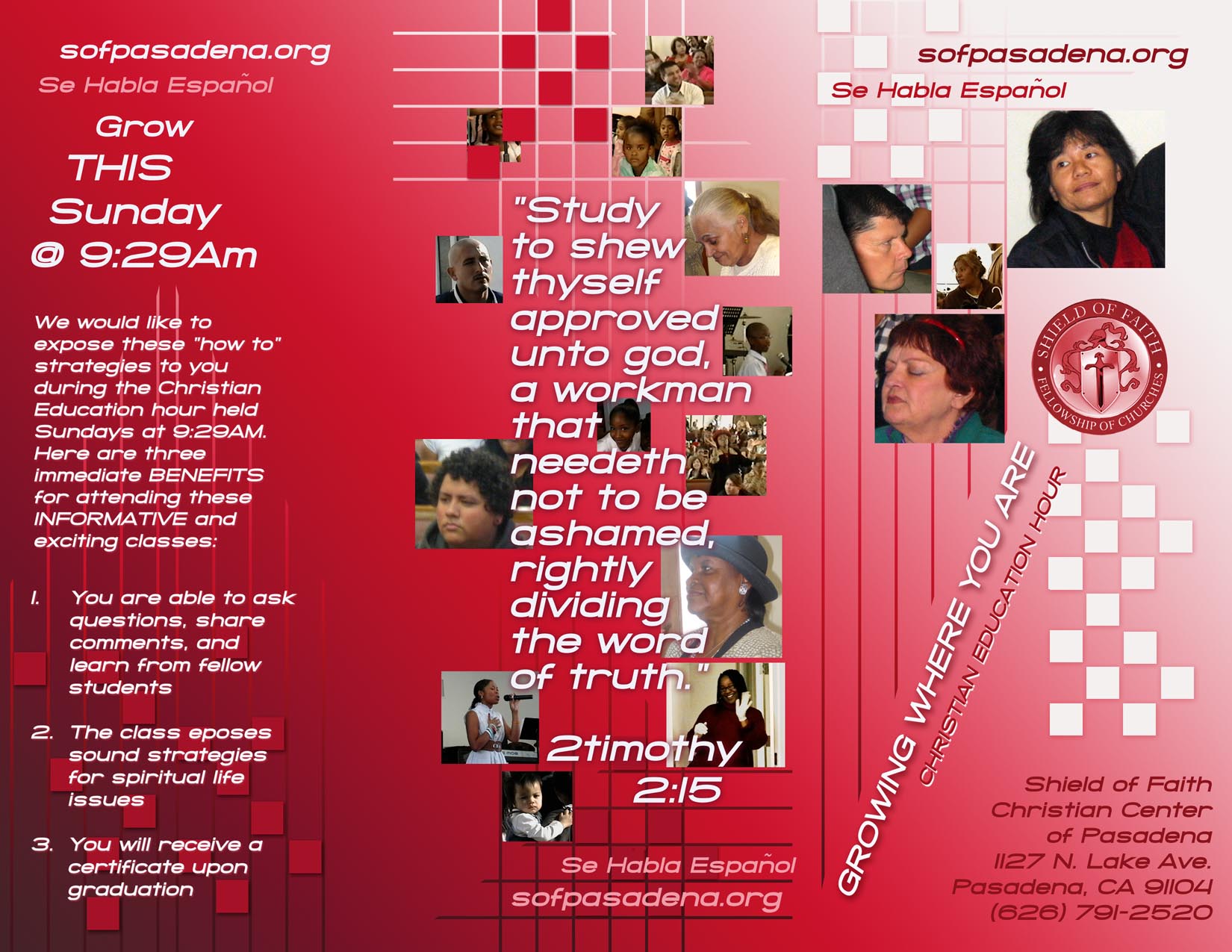 CHRISTIAN EDUCATION BROCHURE