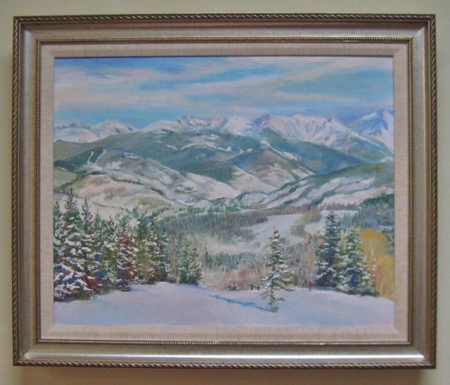 Spruce Saddle, Beaver Creek, CO, 16x20 Oil on Canvas