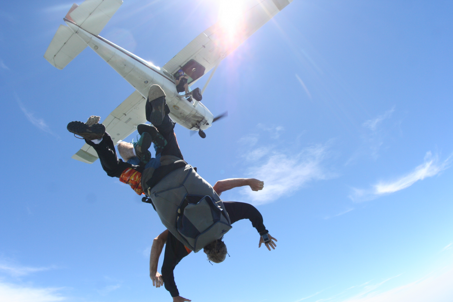 Backward Skydiving
