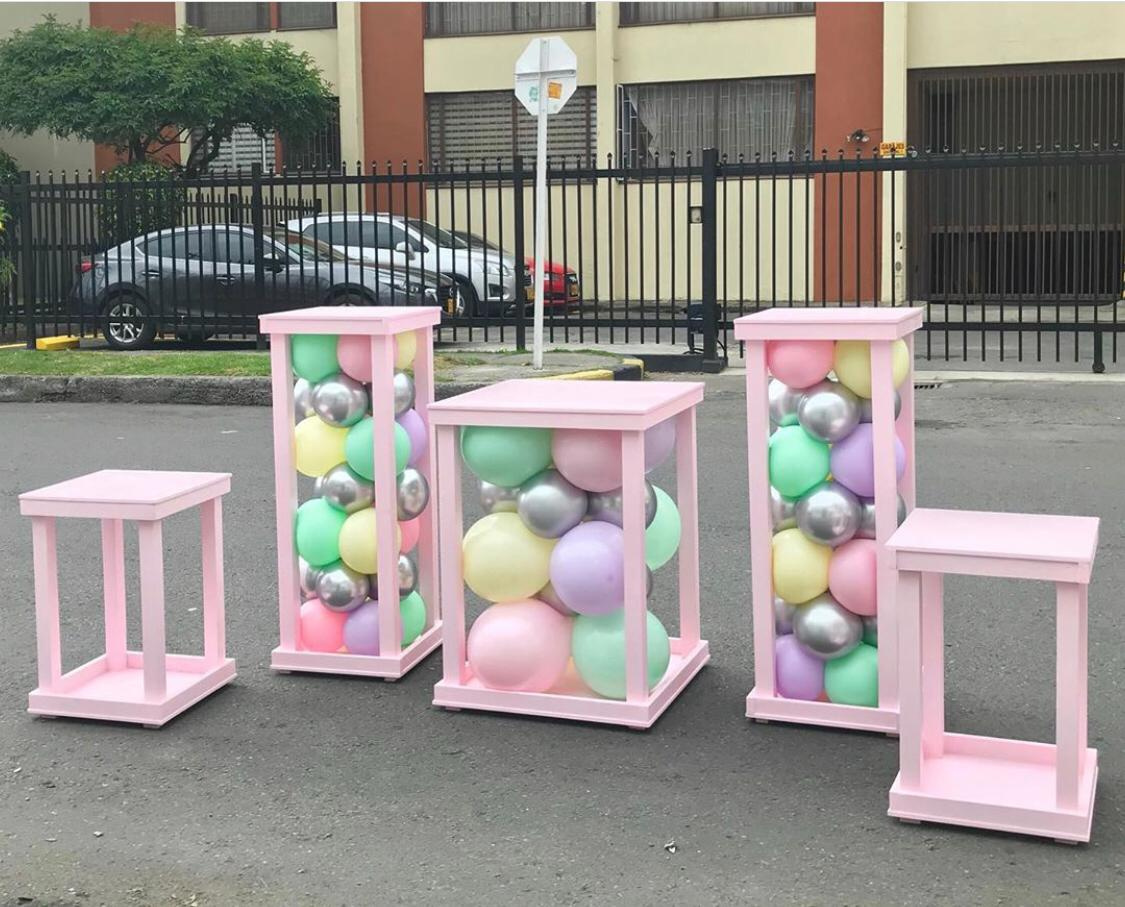 kit 5 Auxiliar Tipo Farol Color Rosado
Manejamos Variedad de Colores
Principal 80CM Altura.
Mediana 1,02 M Altura .41x41cm
Pequeña 58 CM Altura.41x41cm
$ 200.000