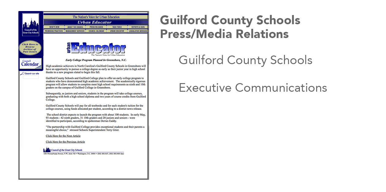 Urban Educator Magazine Press/Media Relations