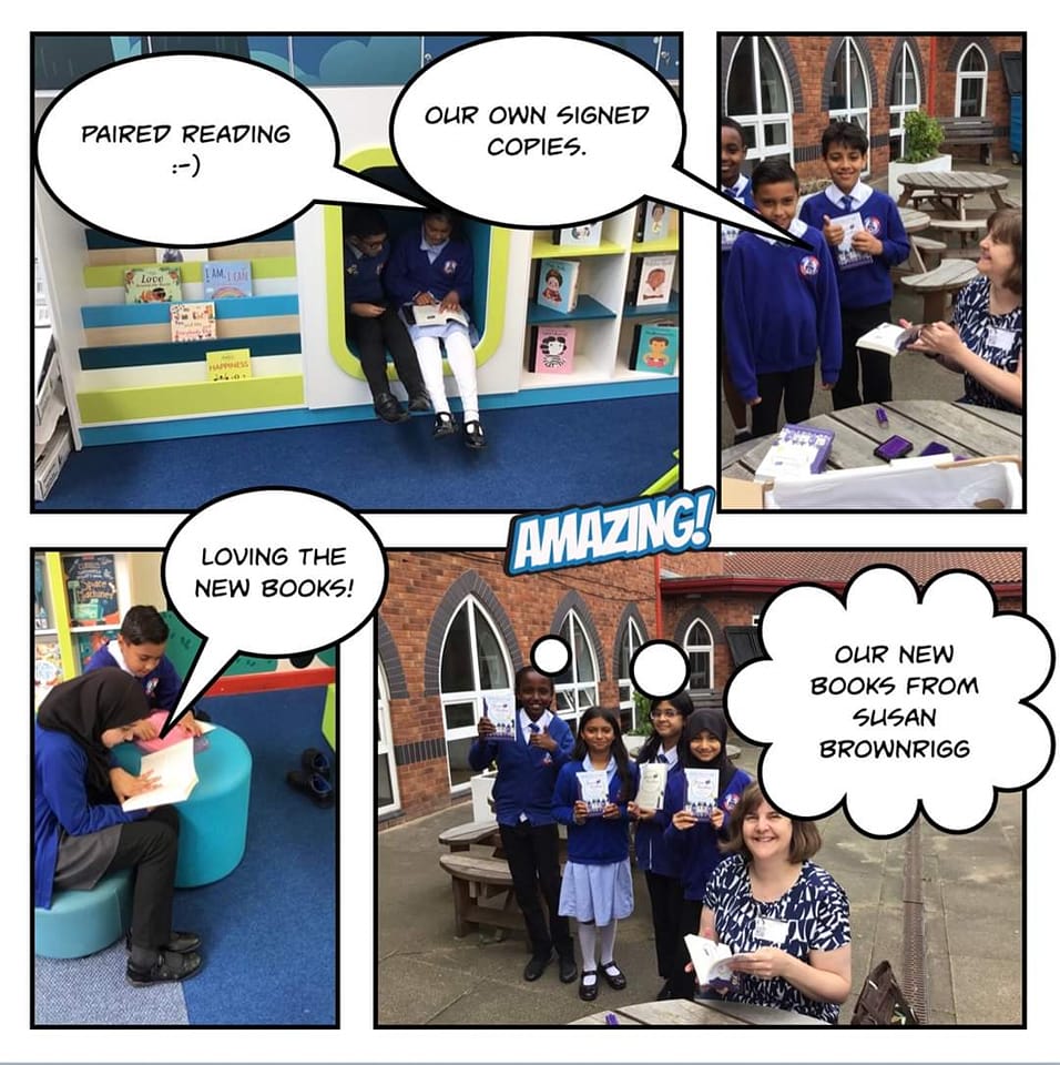 Author Susan Brownrigg visits Pikes Lane Primary in bolton