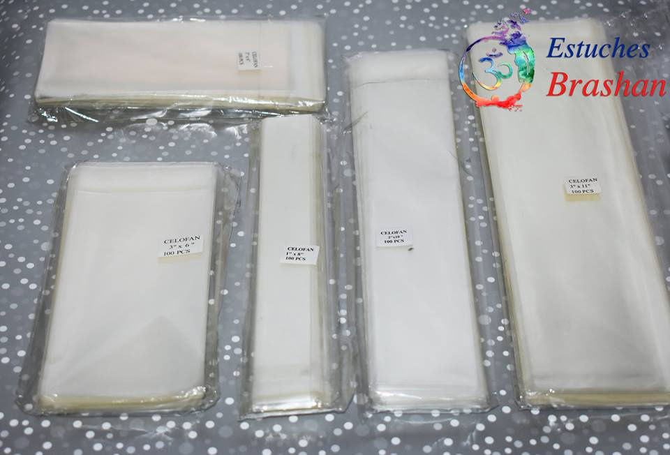 Bolsas de celofán de diferentes tamaños