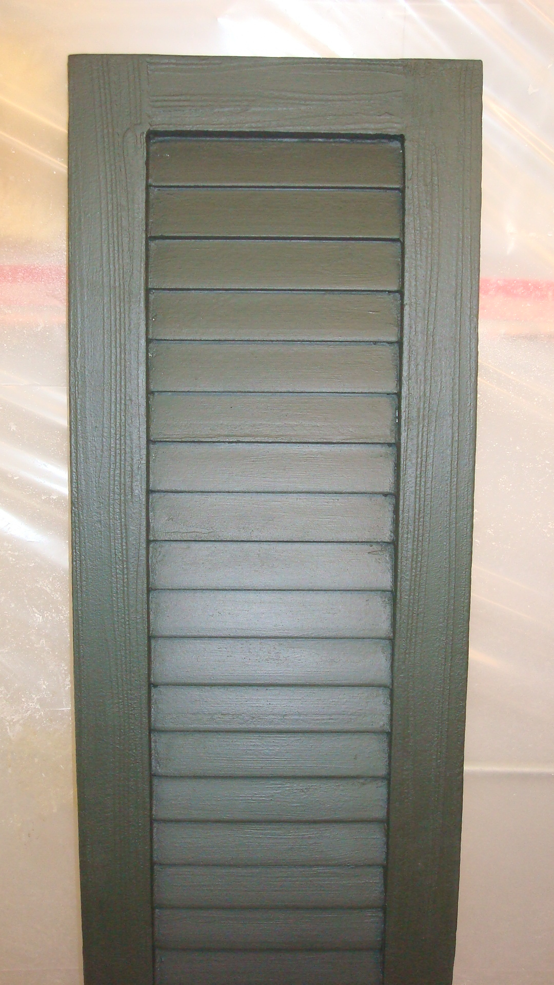 Faux Wood Louvered Shutter