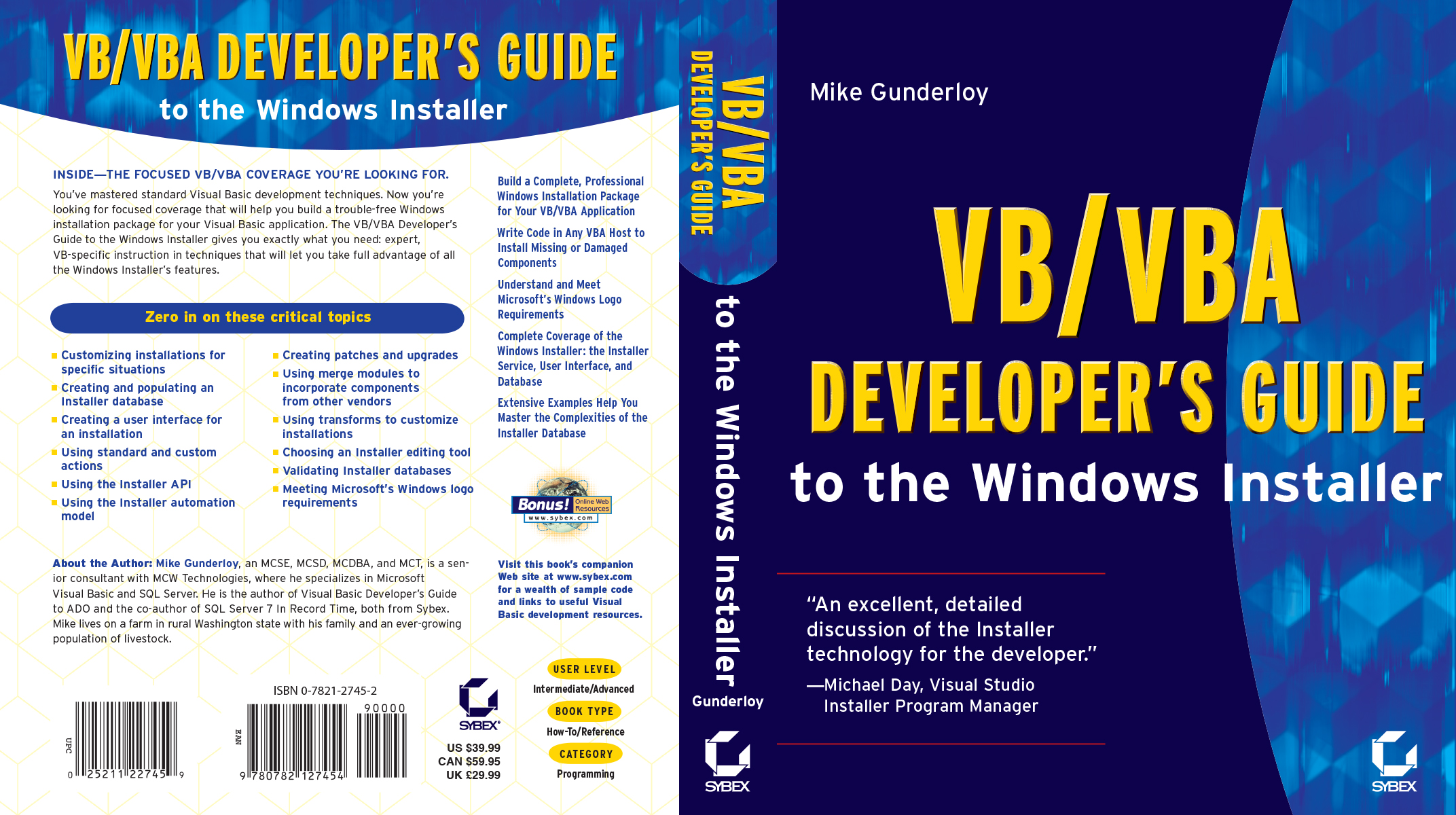 Book cover design for Sybex Books @ DesignSite.com