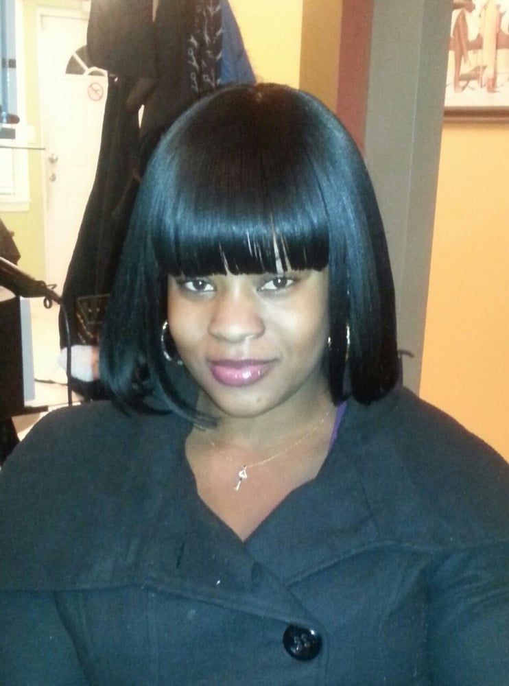 FULL SEW -IN WEAVE/ BANGS NO HAIR LEAVE OUT