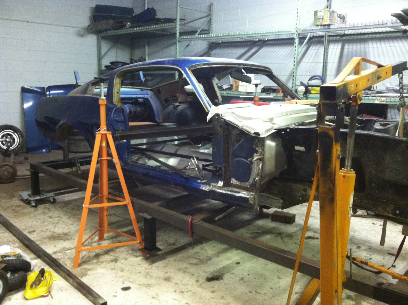 Body on floor and front clip on!