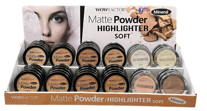 WMPH-D
WF MATTE POWDER HIGHLIGHTER SOFT DISPLAY
48 BX
