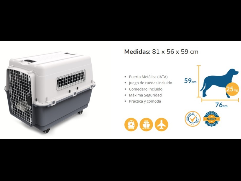 SPC-800 TRANSPORTADORA 
KENNEL INTERMEDIA