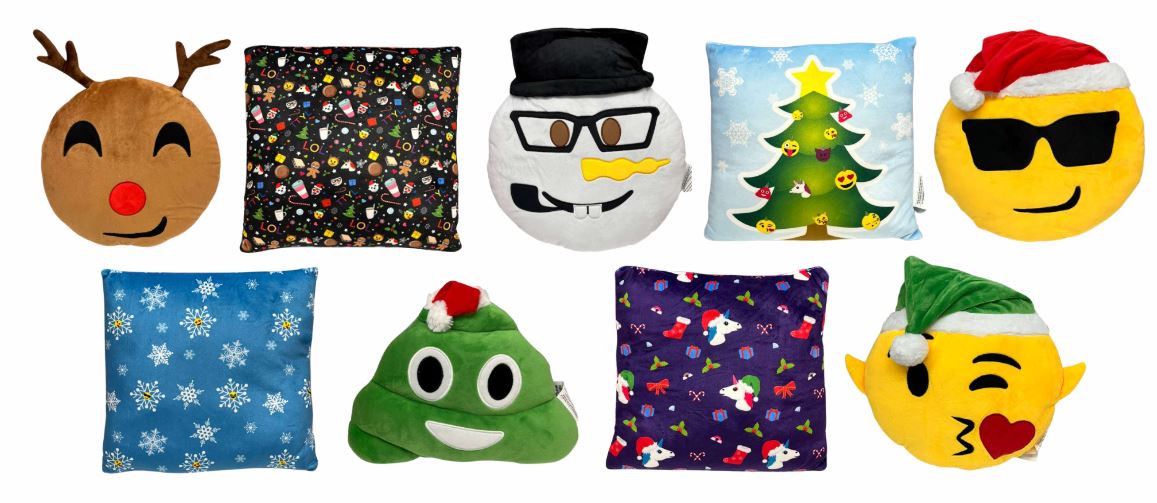 3226
X-MAS EMOJI PILLOWS
786892322603
24 CS/PACK


