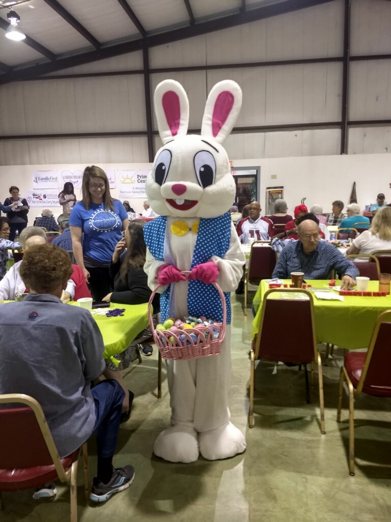 Easter bunny visits PrimeTime folks!