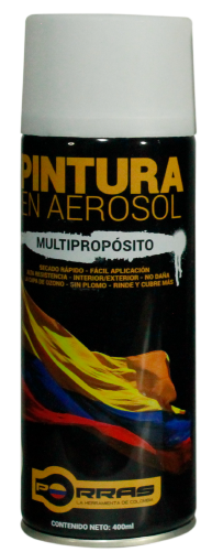 Pintura en aerosol blanca Porras