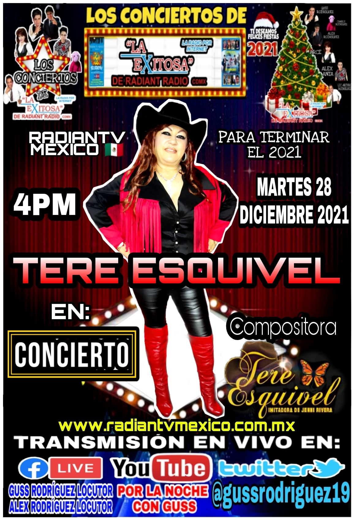 TERE ESQUIVEL EN CONCIERTO LA EXITOSA DE RADIANTV MEXICO