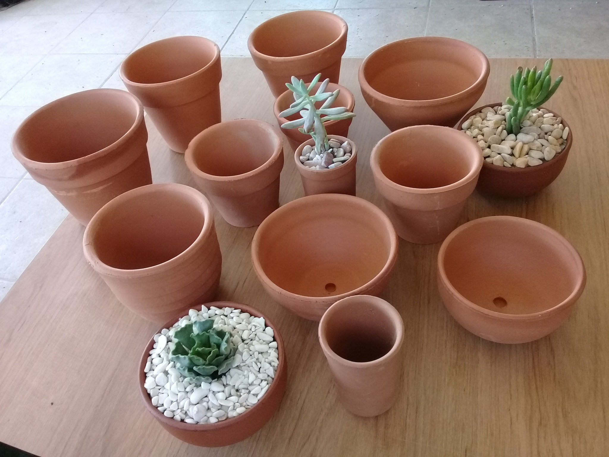 Macetas de barro