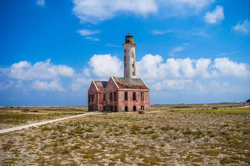 Abandoned Building with Lighthouse