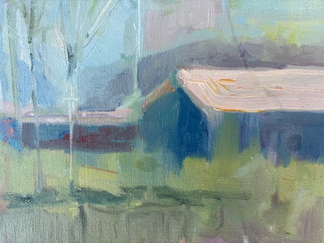 Stifel Blue Barn, 6" x 8" Oil