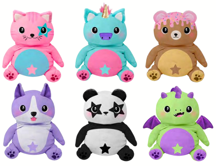 3570
STARLIGHT PLUSHIES - REGULAR SIZE ( 5X4.5X10 IN)
UPC 786892357001
3079
STARLIGHT PLUSHIES - JUMBO SIZE (10X9.5X15 IN)
UPC 786892307907
48 CS
