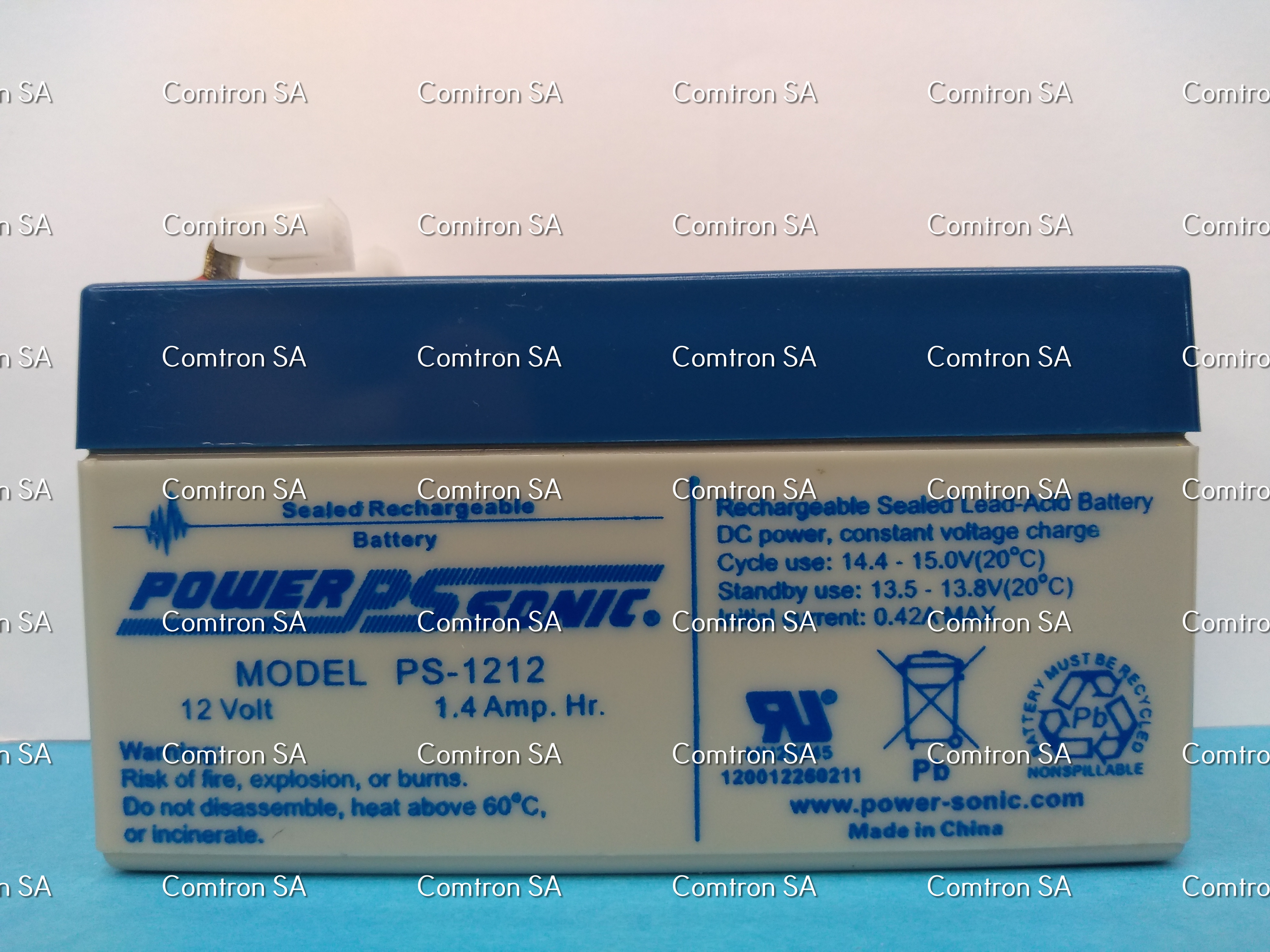 PS-1212
12 Volt
1.4 Amp. Hr.