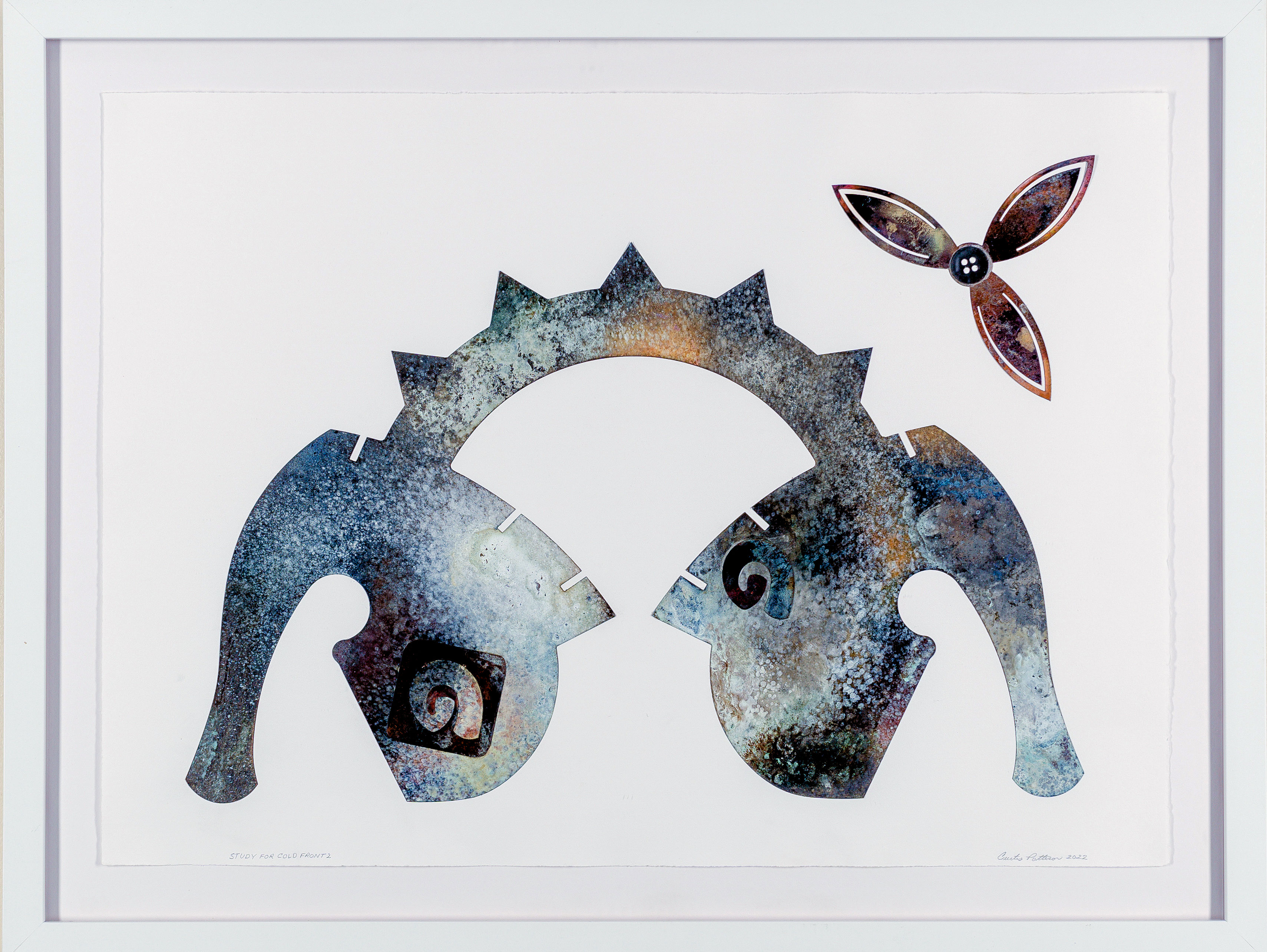 Study for Cold Front 2, 2022
Copper Collé with Hot Patina, 22" x 30"