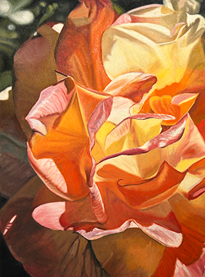 Painting of Georgia flowers