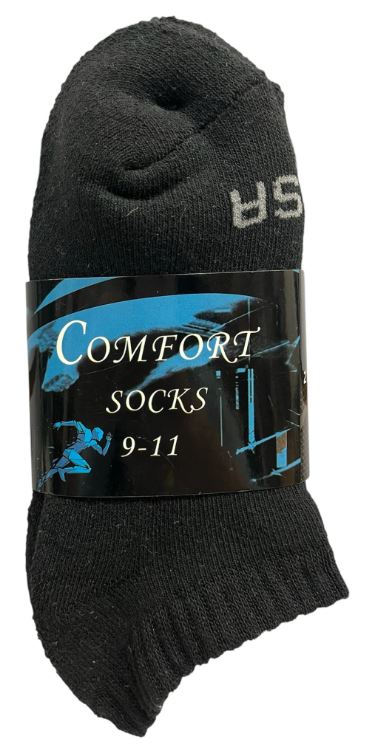 L304
2PK COMFORT SOCKS  LOW CUT BLACK USA  9-11
UPC 812462030835
L404 
2PK COMFORT SOCKS LOW CUT BLACK USA 10-13
UPC 812462030484
120 CS PACK 