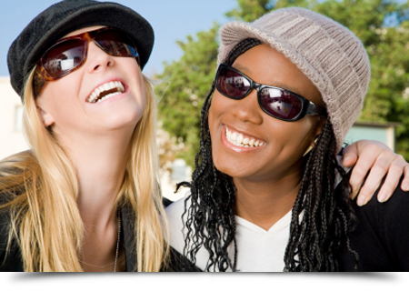 Beautiful women wearing sunglasses||||