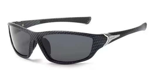 Polarisierte Vintage-Sonnenbrille im Luxus-Stil für Damen und Herren. Retro-Nachtsichtbrille zum Autofahren, Radfahren und Angeln. UV400 Filterbrille
Schwarz und Grau