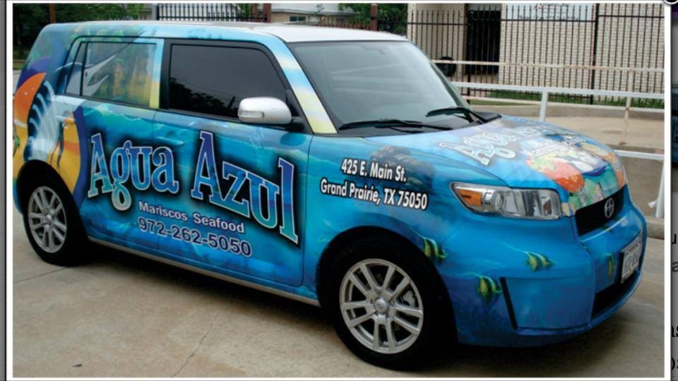 Agua Azul Car Wrap