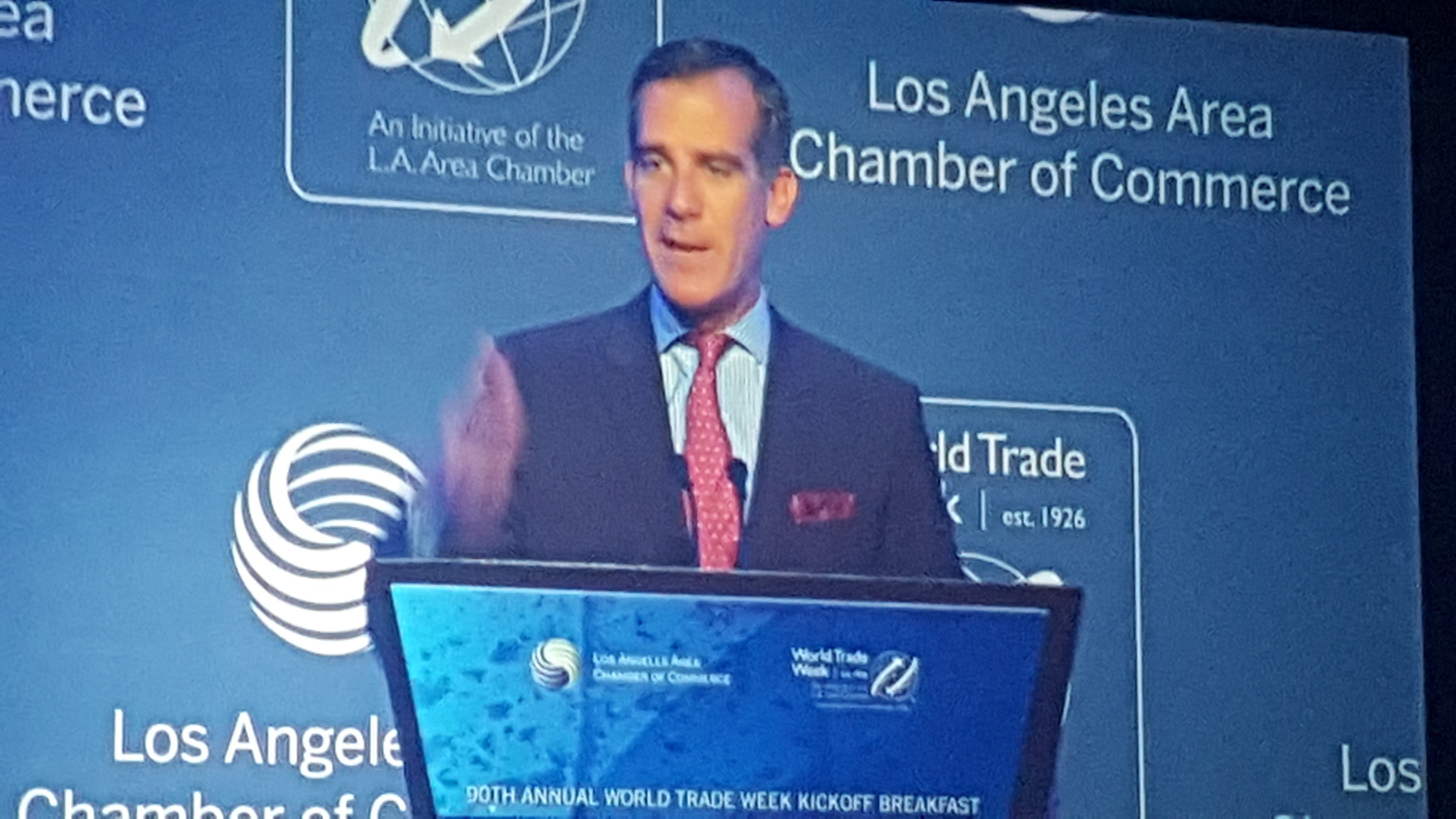 90th Annual World Trade Week - Los Angeles Mayor Garcetti
