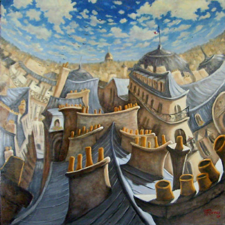 flying  100X100cm  sold