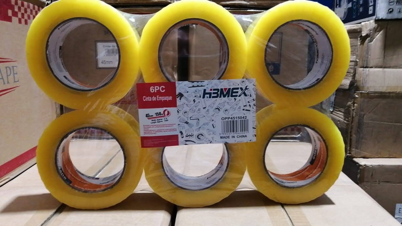 CINTA TAPE LUIS 45mm x 150m 
TRANSPARENTE HONGBO TAPE