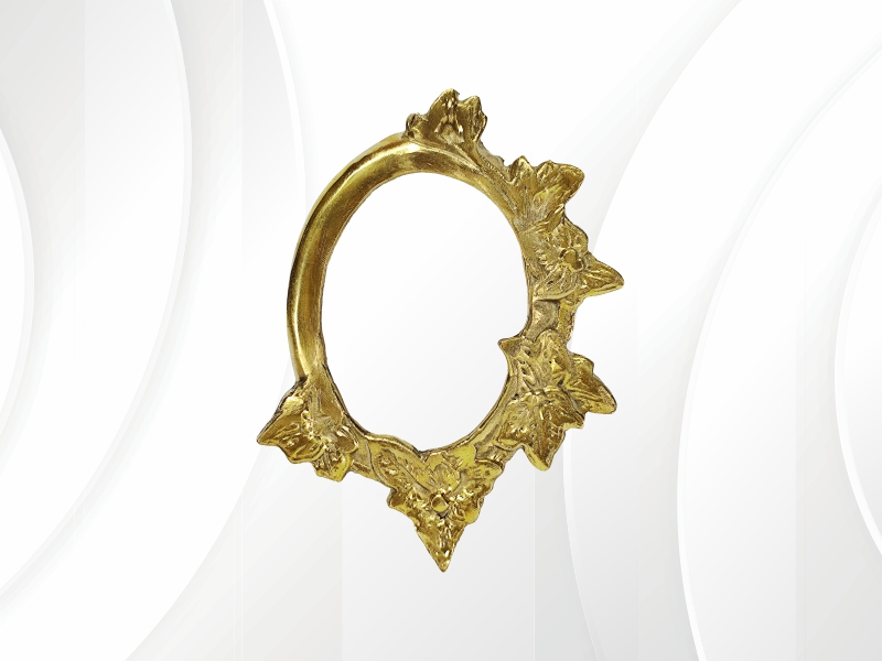 Moldura em bronze floral [MBF-M2]