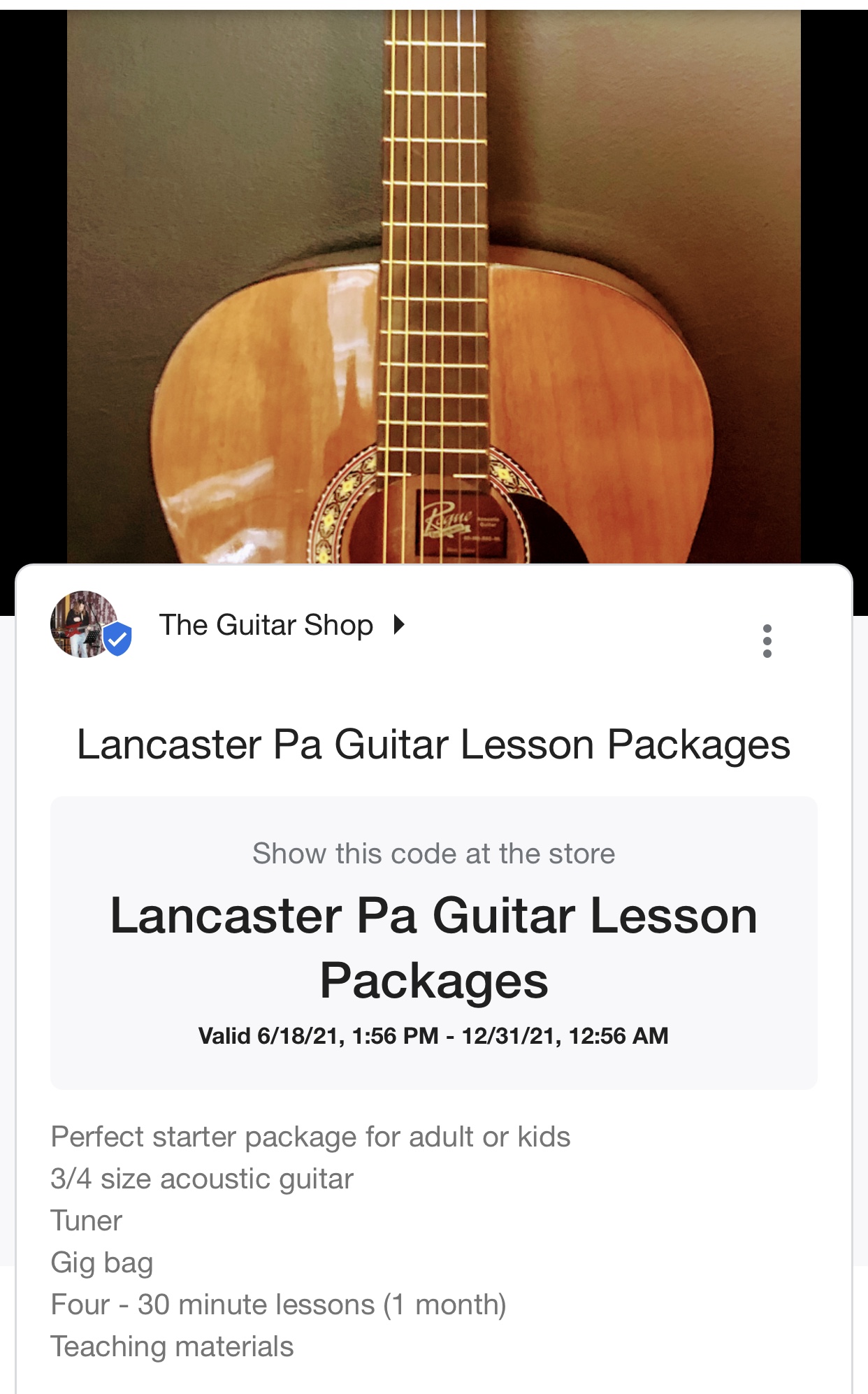 Lancaster Pa's Top Guitar Instruction Studio