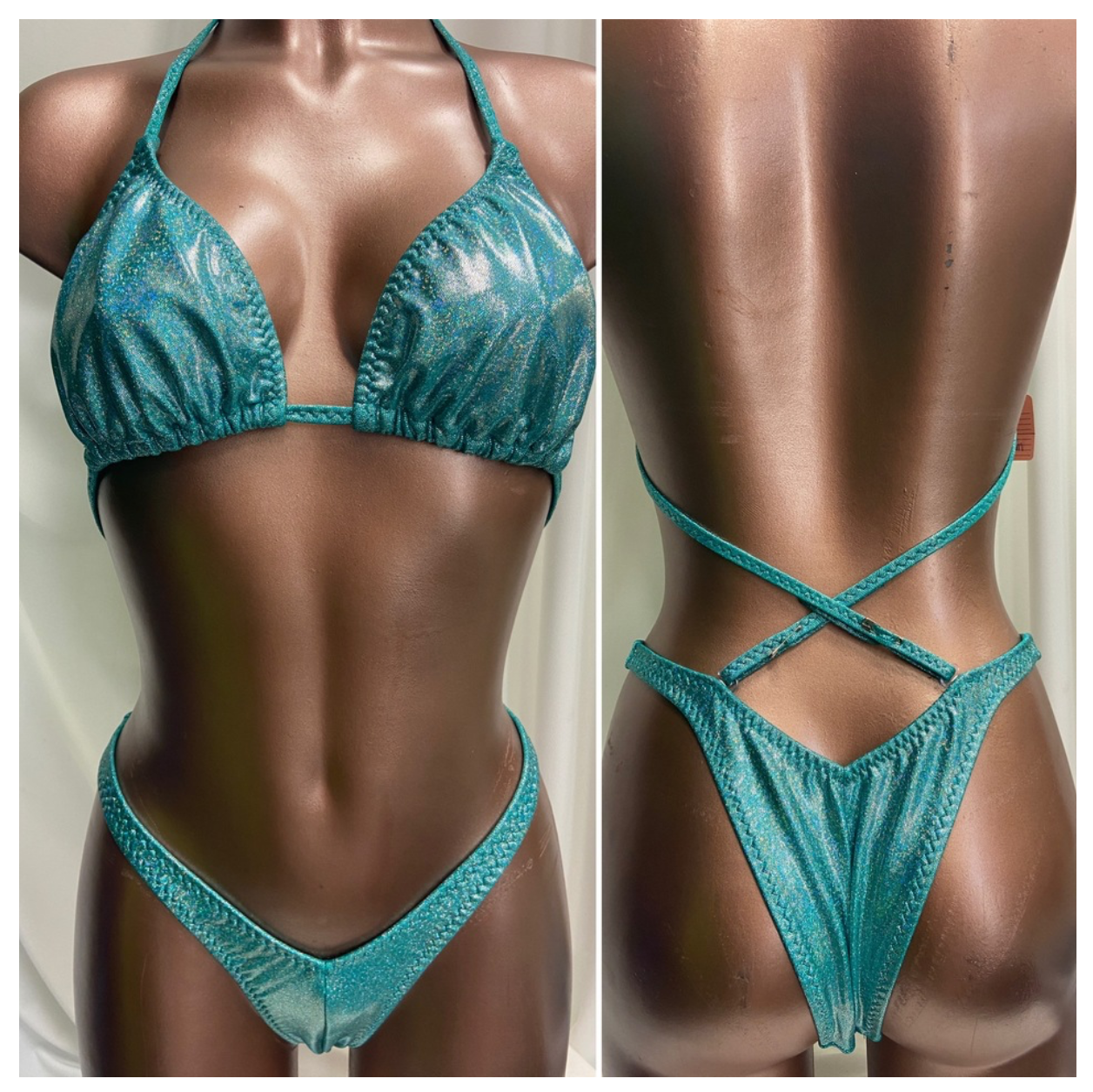 R8014 $40
C+ sliding top
Medium front
Xsmall back
Seafoam shimmer frost