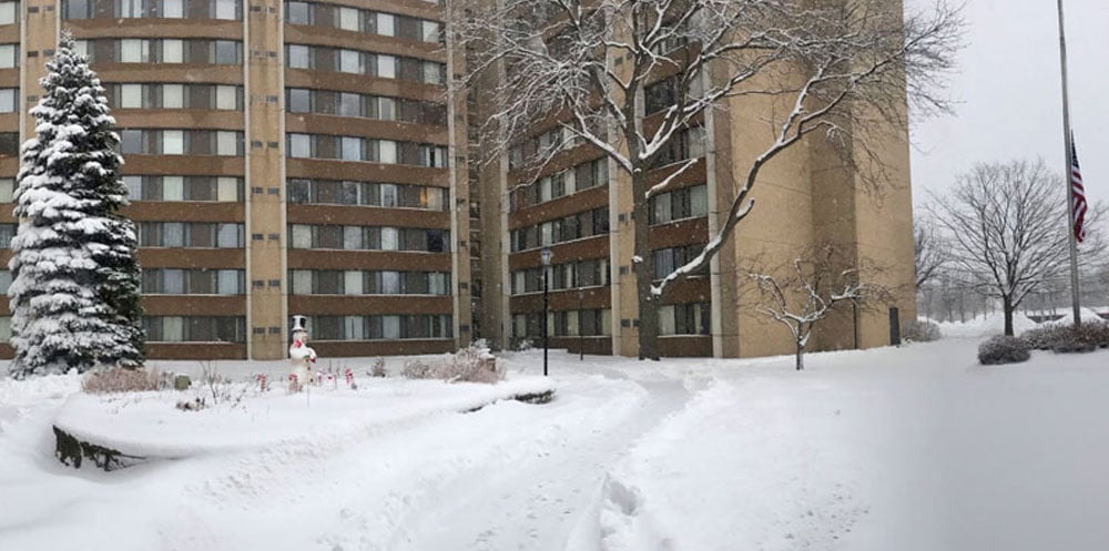 Exterior in the Snow