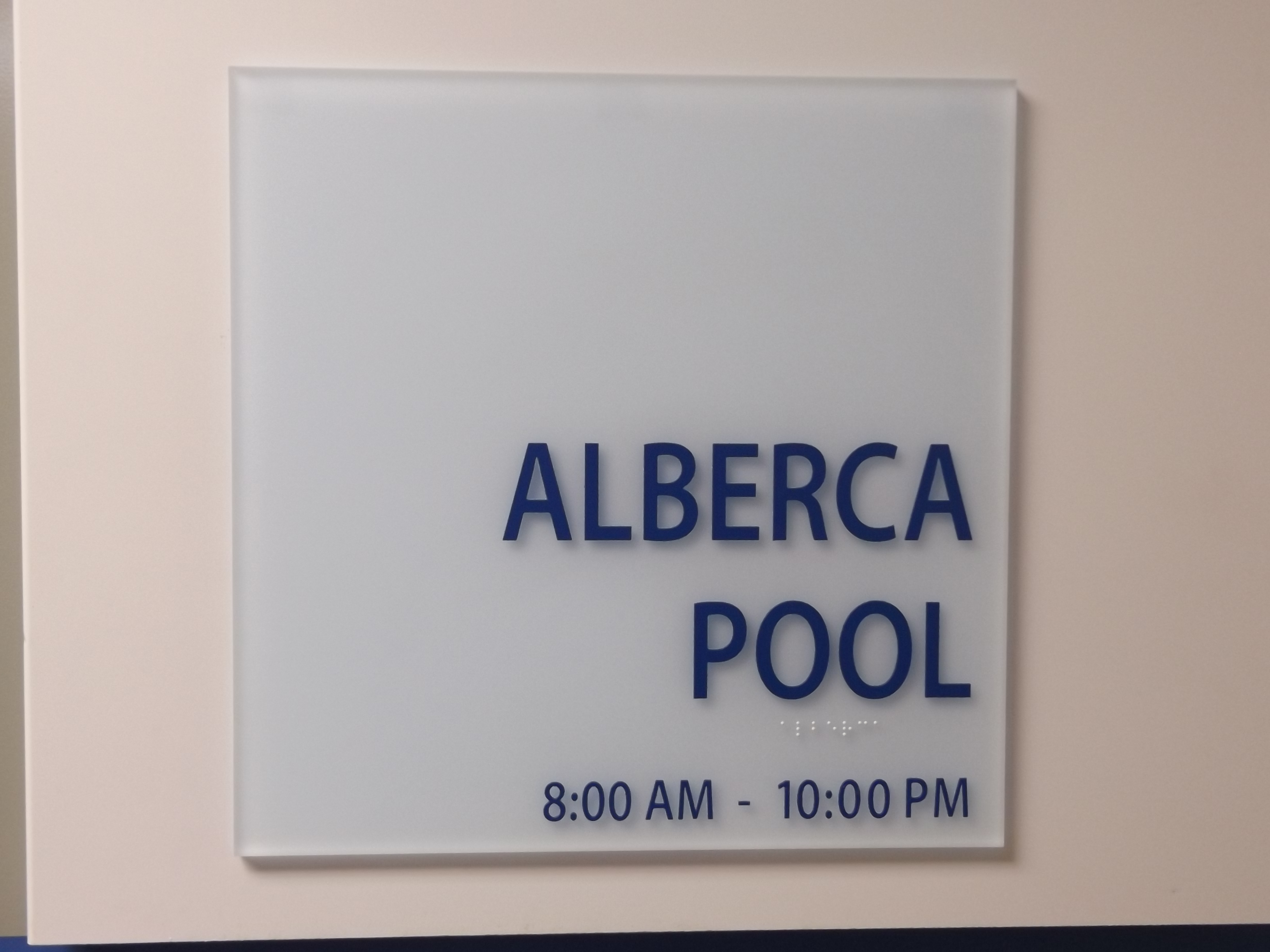 Horario alberca