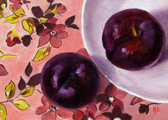 Pretty On Pink ~ 5" x 7"  Oil on Canvas Panel  SOLD