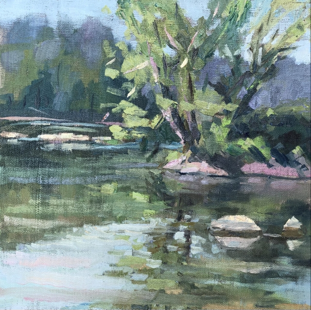 Howard, Potomac Shore, 8" x 8" Oil