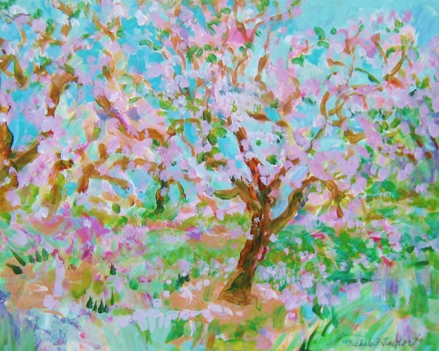 Taylor, Cherry Tree, 8x10 Acrylic