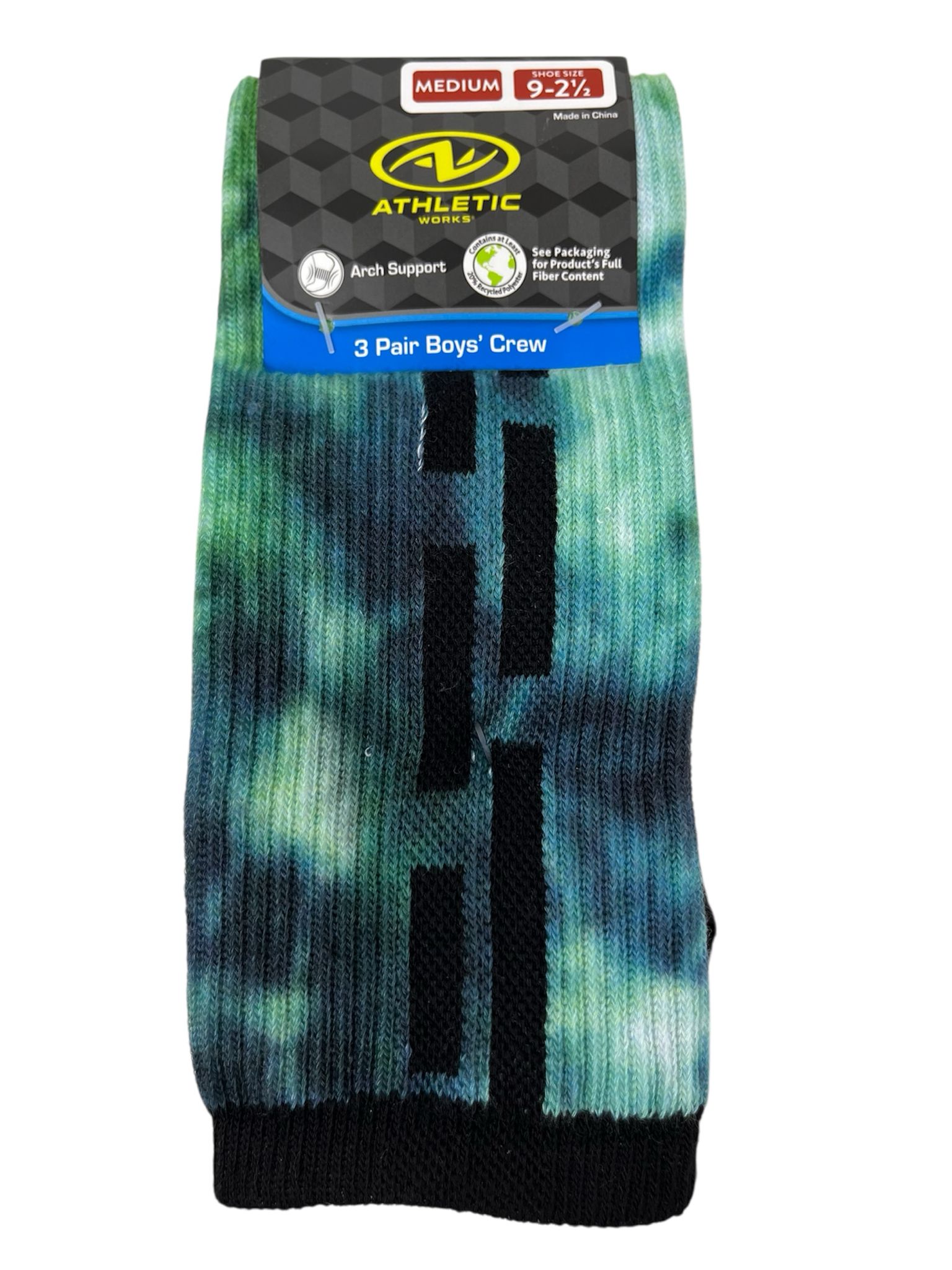 43PL029903WMU960M
3PK ATHLETIC WORKS CREW SOCKS TIE DYE   M
UPC 730838924451
24 CS PACK 

