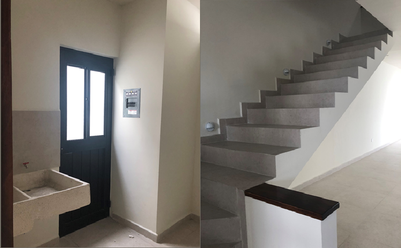 Lavandería y escaleras