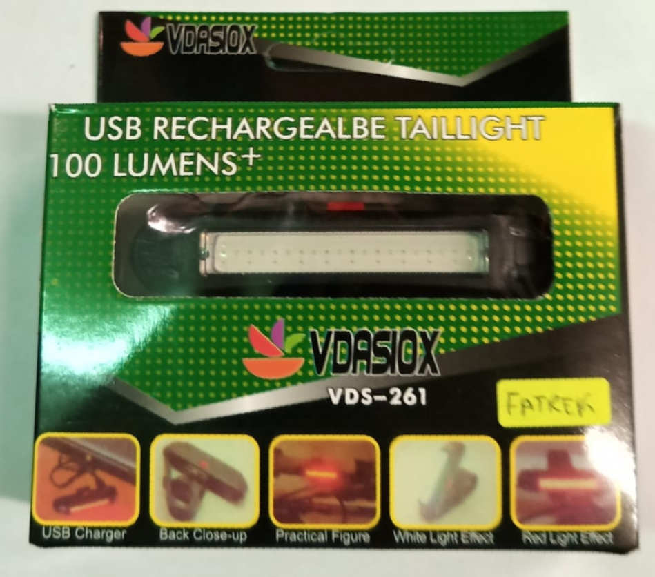 Luz Trasera Recargable de 100 Lumens