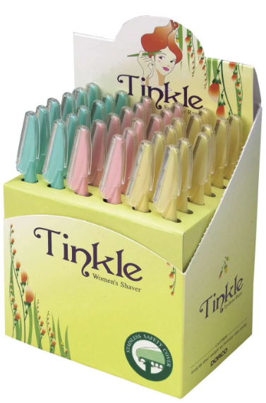 30004
TINKLE 
1PC EYEBROW RAZOR
36pc  BOX - 432pc CS