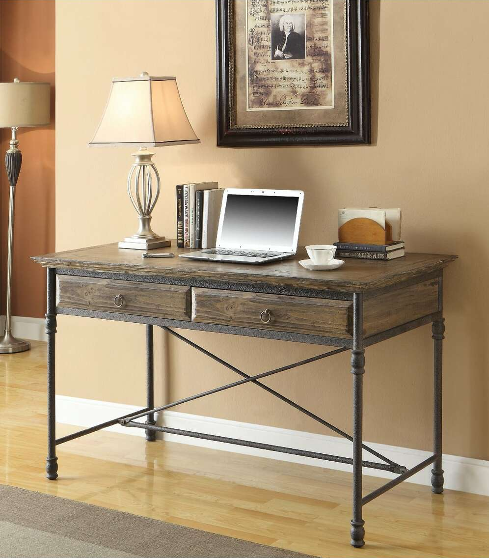61627 Corbin Medium Brown 2 Dr Desk by Coast to Coast